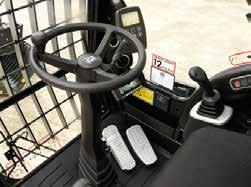 4 The JS20MH s seat and servo control levers are independently adjustable, making it easy to find the