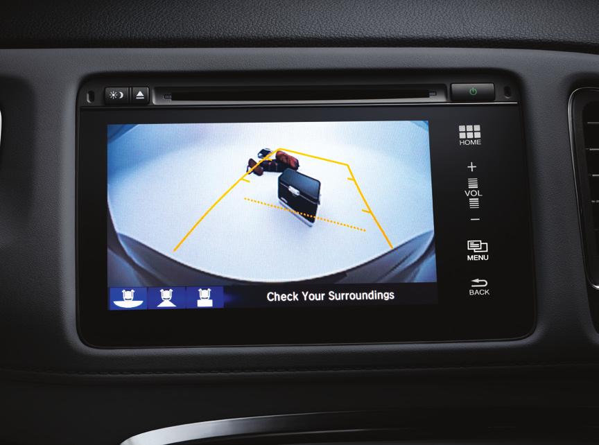 rearview camera that offers wide view and top view as well, to help see more of what s behind