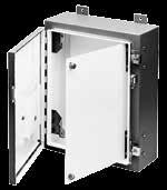 Sealing washers ensure the enclosure will meet original JIC or NEMA standards after installation. Swing-Out Panel Kits do not fit single-door disconnect enclosures.