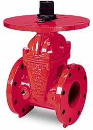 The post indicator valves are used for underground installation in fire protection systems.