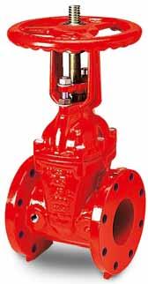 AVK FLANGED GATE VALVE OS&Y, AWWA C509, 250 PSI With rising stem and handwheel, UL/FM approved, CTC 45/56 001 AVK gate valves are designed with built-in safety in every detail.