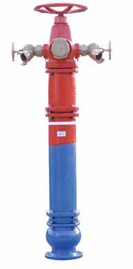 AVK DRY BARREL FIRE HYDRANT UL/FM approved, stem rod of SS AISI 316, 250 PSI 27/EM AVK dry barrel hydrants are designed with a traffic flange for easy repair after collision.