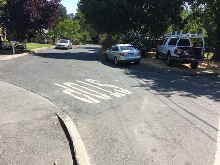 Two additional photos, below, simulate a driver s view at the Victoria Avenue/Moraga Boulevard intersection.