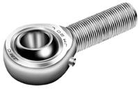 Male Self-aligning bearing used for control linkages. Able to take tensile and compressive loads, steel on composite, complete with lubricating nipple.