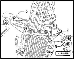 Page 17 of 20 34-33 Tightening torques Transmission to engine (4-cylinder) Item No.