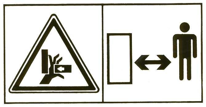 GUIDE TO THE SIGNS AND SYMBOLS USED THIS MANUAL AND THEIR LOCATION ON THE MACHINE IMPORTANT
