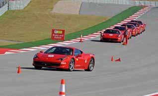 acceleration techniques. Teaching leads up to thrilling car control exercises that include conditions of power over steer.
