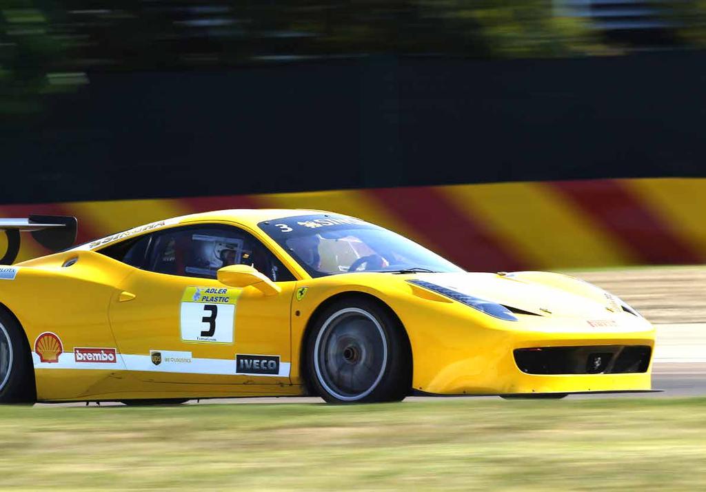 experiencing the unique thrill of driving a 458 Challenge Evo race car.