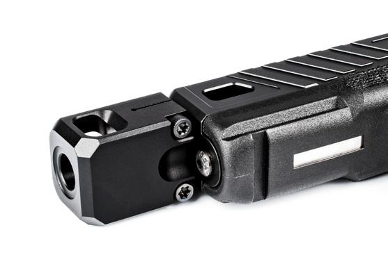 thread locking compound. The ZEV V2 PRO Compensator was developed and optimized for use on the G19 but will fit and function on all 9mm Glock models with a corresponding threaded barrel.