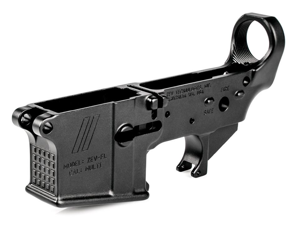 ZEV// FORGED LOWER RECEIVER AR15 The ZEV Technologies Forged AR-15 Lower Receiver comes stripped and ready for your next custom AR build.