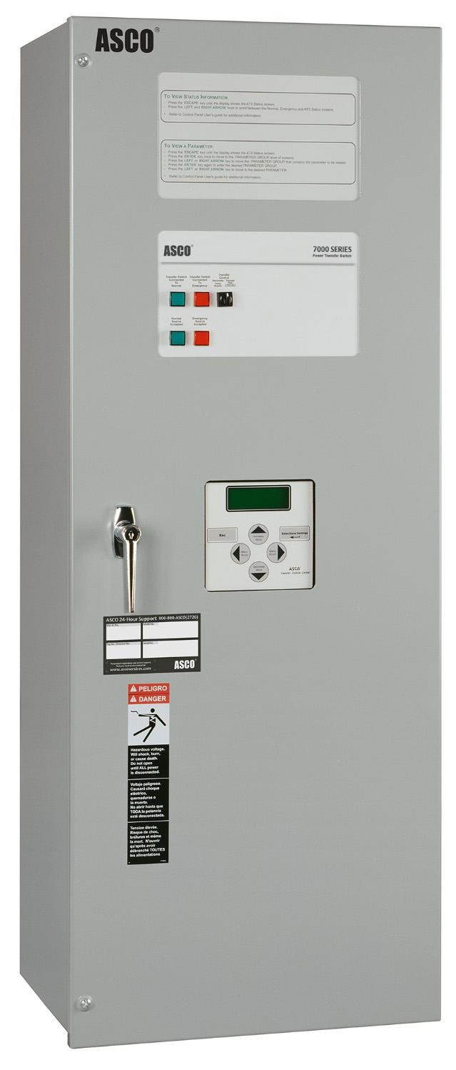 Operator s Manual 7000 Series ATS Automatic Transfer Switches D design, 30 through 230 A DANGER is used in this manual to warn of a hazard situation which, if not avoided, will result in death or
