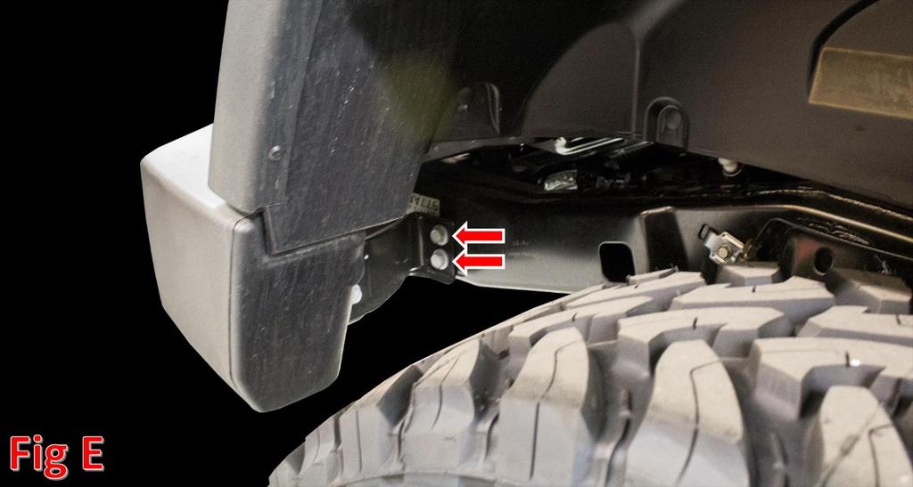There are two 16mm bolts per side that hold the bumper to the frame.