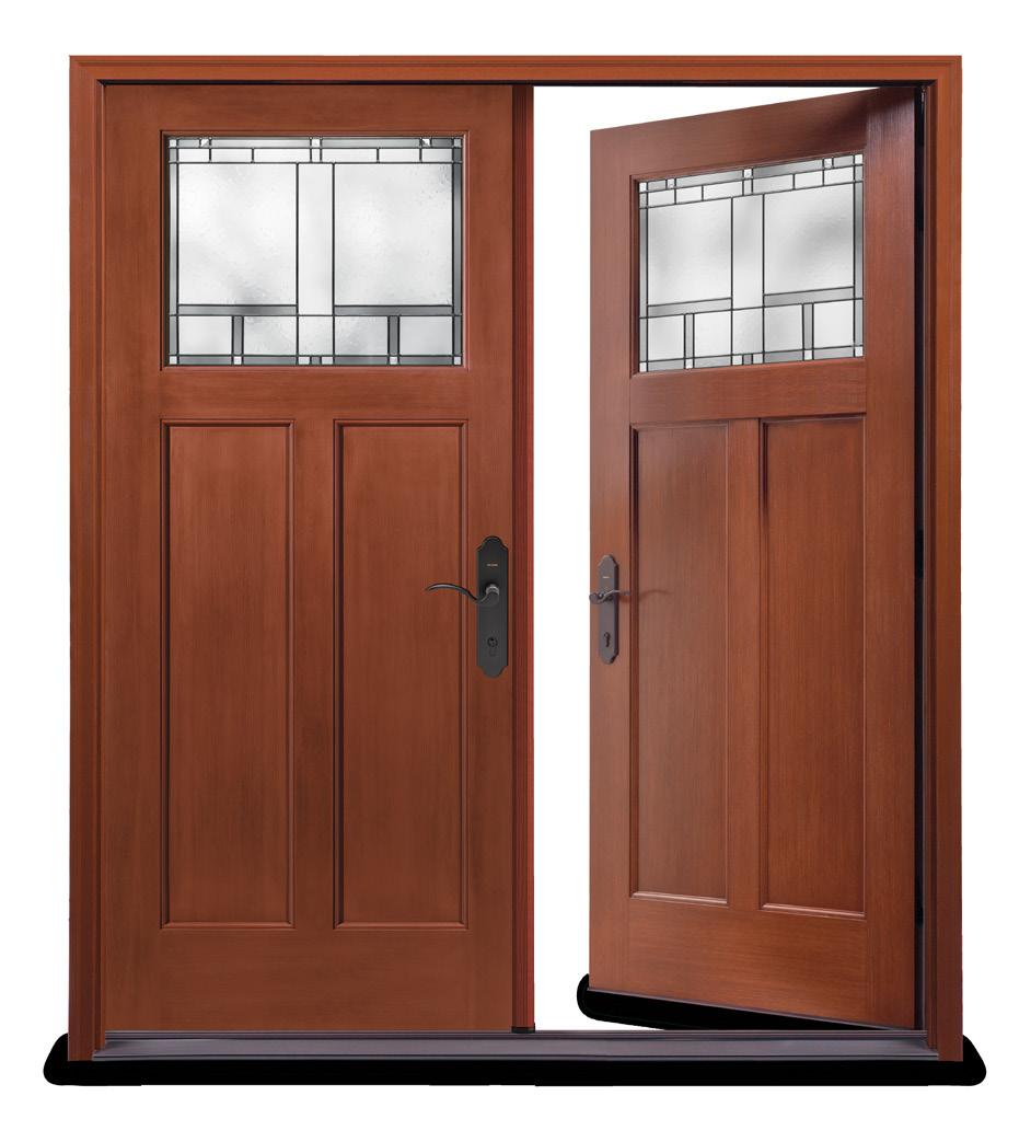 doors are most common for entryways.