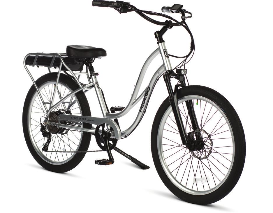 INTERCEPTOR: PLATINUM EDITION ($4,195. 00 to $4,895. 00 ) The Pedego Interceptor: Platinum Edition is for those who refuse to settle for less.