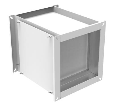 FAK Fe PVC Absolute duct filter box FAR Absolute duct filter box with grille for wall mounting Material (casing): Fe PVC Material (grille): +86 +86 Casing x x Filter b x h x t Q max (13) (14) Δp max