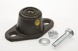 Anti-vibration mounts Supplied as set of 4, complete with fixings. Made from rubber with ste insert.