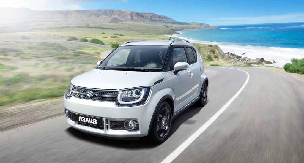 The Ignis is a crossover that combines a simple, stylish exterior