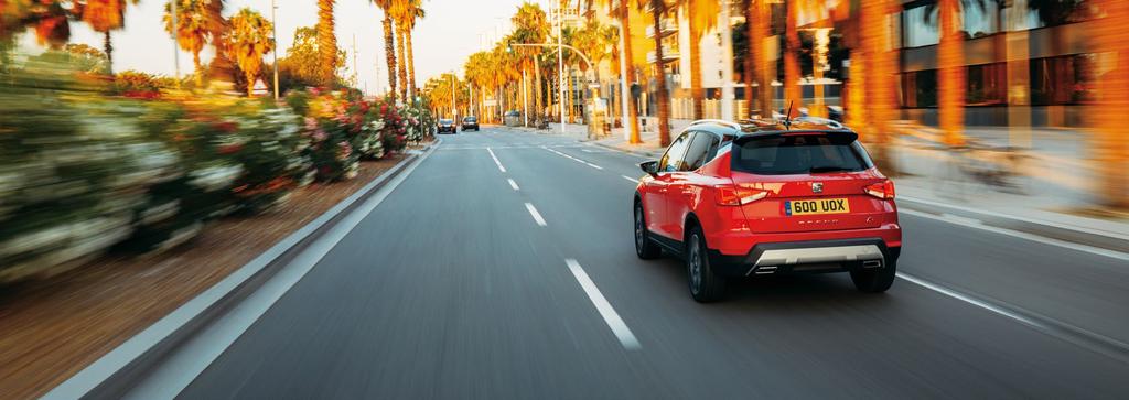 The crossover has landed. Model shown: Arona FR Sport in Desire Red metallic paint with Midnight Black roof. 2 Be this. Go there. Drive that. Life is full of voices telling you what to do.
