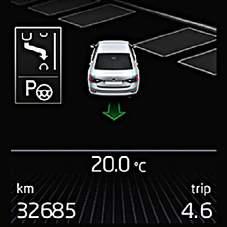 PARK ASSIST This function removes the stress of bay and parallel parking