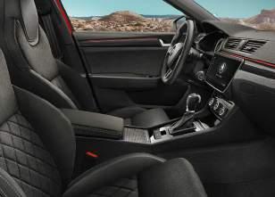 diamond stitching further enhances the interior s boldness, with