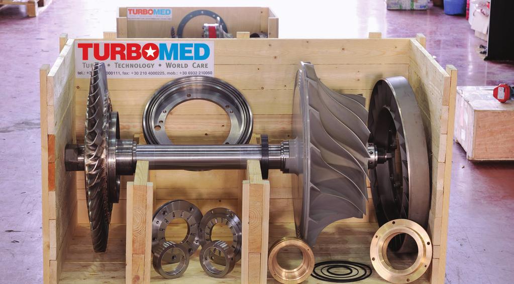 all in one package! on exchange basis A new service called TURBOBOX is provided by Turbomed, in which all critical components of a Turbocharger are included: 1.