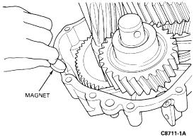 Page 11 of 15 NOTE: The tapered roller bearings preload should be adjusted if either the front or rear cases, countershaft, mainshaft, input shaft, or a bearing has been replaced.