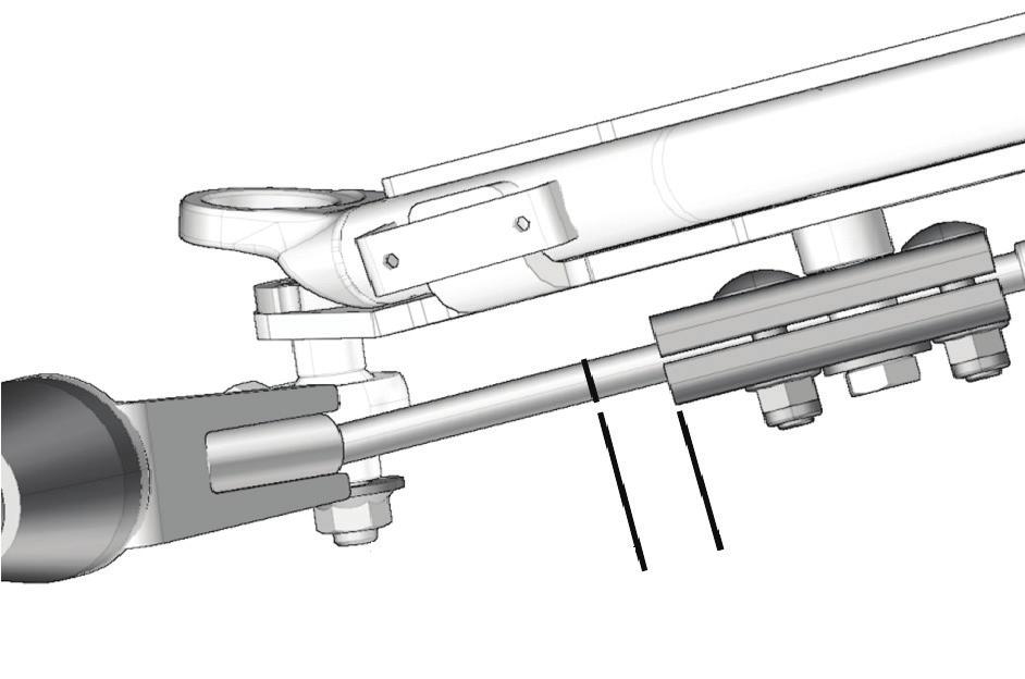 10. Position aluminium blocks of steering limiter assembly at the center hole of bottom part of front anchor bracket.
