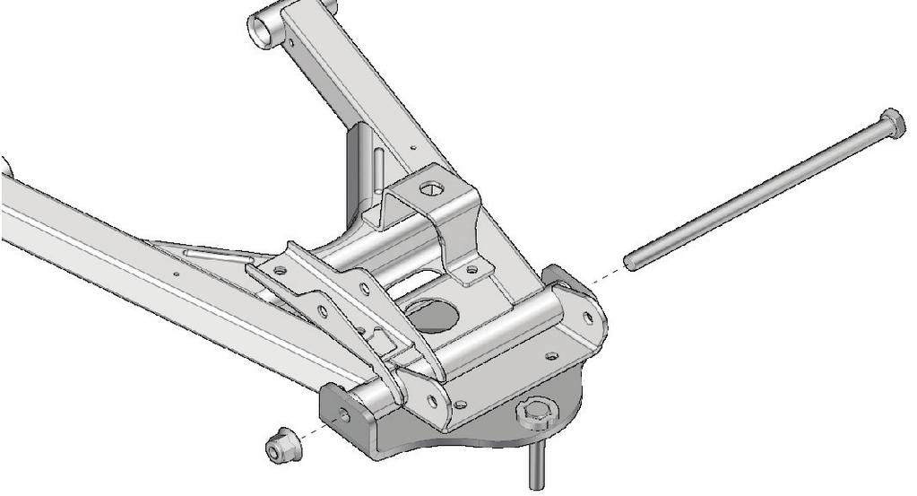 Align side bracket holes with the taper bushings just inserted in the suspension arm. Figure 9.