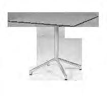 5 H / 89 X 89 X 73H CM CAF08 Top : Recycled Teak - Brushed : Stainless Steel AS ORIGINAL POWDER