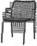 DINING & BAR Dining Chairs MANDA CHAIR WOVEN (ALUMINUM) MG2718 : Aluminum Powder Coating Category A/B/C