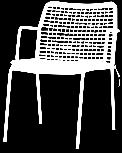 Stainless Steel Wicker : Round (optional) Padded Cushion (CU66) OLEFIN Bar Chairs MANDA BAR ARMCHAIR
