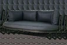DAYBED MG3218 : Stainless Steel AS ORIGINAL POWDER COATING (Category A) Upholstery :