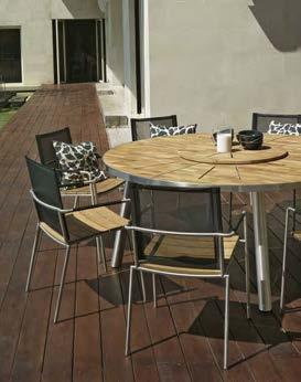 Padded Cushion (CU95) OLEFIN Round Dining Tables MEIKA ROUND TABLE DIA.