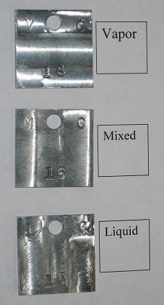 Only one material, lead, showed discoloration after being exposed to Fuel C. Eleven materials, listed below, showed discoloration after being exposed to E10.