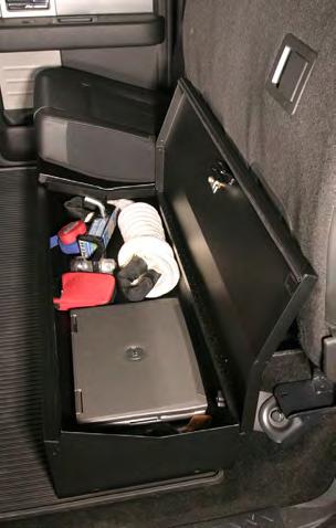 F-150 Super Crew & Super Cab Under Rear Seat Lockboxes Part #283 - Super Crew Full Width Under Rear Seat Lockbox without Subwoofer Part #285 - Super Cab Under Rear Seat Lockbox Part #287 - Supercrew