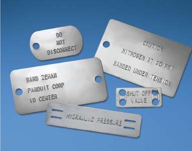 PANDUIT in-house computer controlled custom marking systems provide
