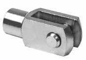 P1D-T Pneumatic ISO Cylinders - Ø32 - Ø320 Piston rod mountings Swivel rod eye AP6 12 Swivel rod eye for articulated mounting of cylinder. Swivel rod eye can be combined with clevis bracket GA.