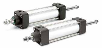 P1D-T Pneumatic ISO Cylinders - Ø32 - Ø320 Design variants The P1D-T range of tie rod cylinders is intended for use in a wide range of applications.