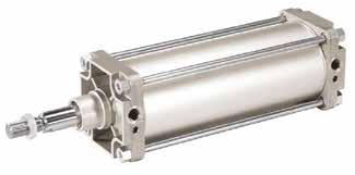 threads Cylinder barrel B Cylindrical (for tie rod) Tie rod T Tie rod (order 4 for a cylinder) Piston rod G Stainless steel H Hard-chromium plated J Acid-resistant steel K Chromium plated stainless