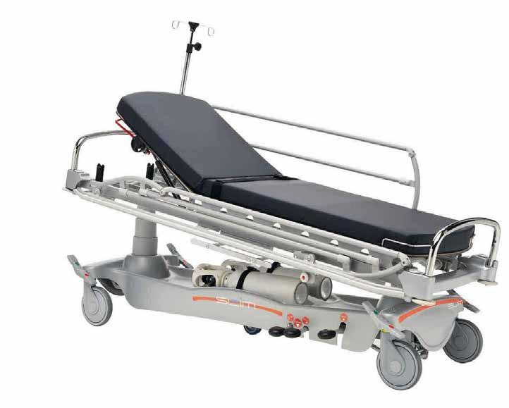 Large wheels with central lock and directional steering For Procedure, Recovery & Patient Transport!