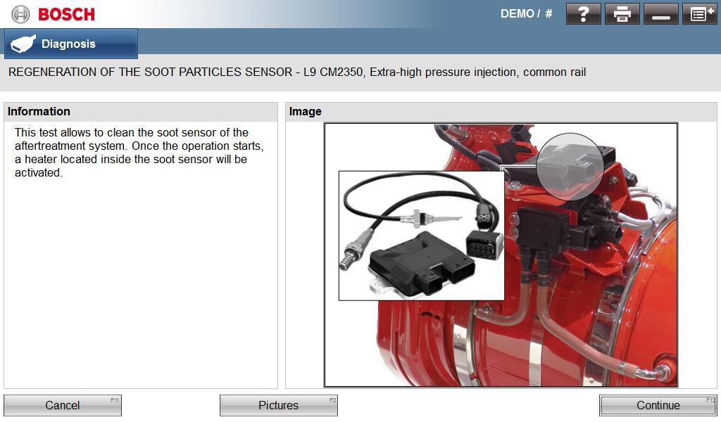 Bosch ESI[truck] Heavy Duty Truck Software Update Ver 2019/1 16 41 - Particulate filter status - Parameters: o Engine brake o Vehicle speed signal o Auxiliary power take-off o Fan control B4.5/6.