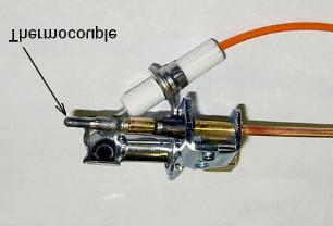 (Propane) Assembly shown with thermocouple (45887) slip-in