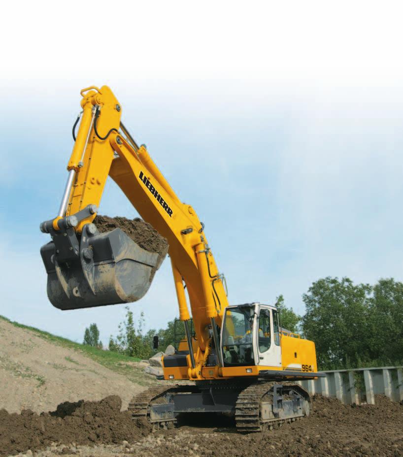 Crawler Excavator R 964 C litronic` Operating Weight with Backhoe Attachent: 6,7 76,9 kg Operating Weight