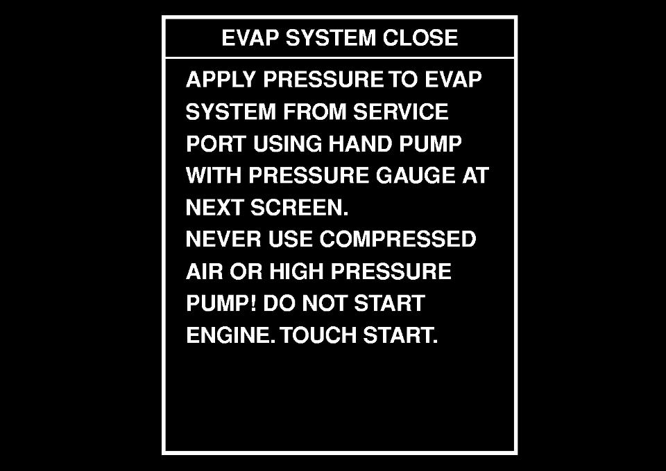 9 CHECK FOR EVAP LEAK With CONSULT-II 1. Turn ignition switch ON. 2. Select EVAP SYSTEM CLOSE of WORK SUPPORT mode with CONSULT-II. GI MA EM LC PEF658U 3.