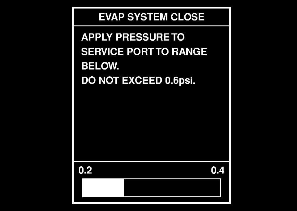 12 kpa (0.042 kg/cm, 0.6 psi) of pressure in the system. CL MT AT TF PEF917U 4. Using EVAP leak detector, locate the EVAP leak.