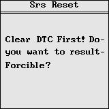 Press [Esc] to draw out. 3.12.2 Choose [Srs Reset] and [Enter], it shows as the following.