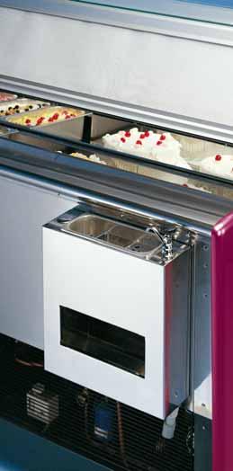 AMBASSADOR Lavaporzionatore con rubinetto esterno e porta cialde Ice-cream serving spoon washer with outer tap and wafer
