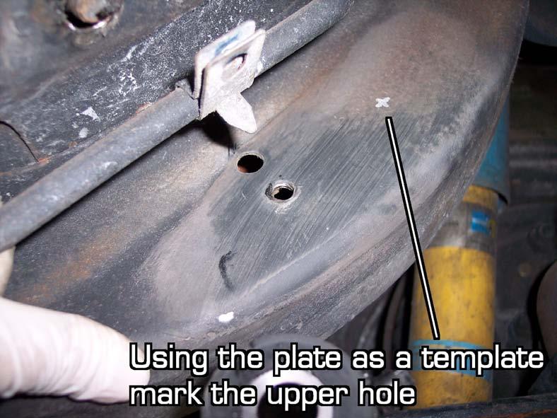 Drill out the ¾ hole only on the inner side of the