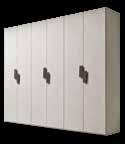 WARDROBES TECHNICAL GUIDE LISCIA ANTA BATTENTE HINGED DOOR MODULO MODULE H H 236 / 255 / 287 L W 43,7 / 47,7 / 57,3 / 90 / 98 / 117,2 FINITURE DISPONIBILI FINISHES AVAILABLE MATERICO ESSENZA TEXTURED