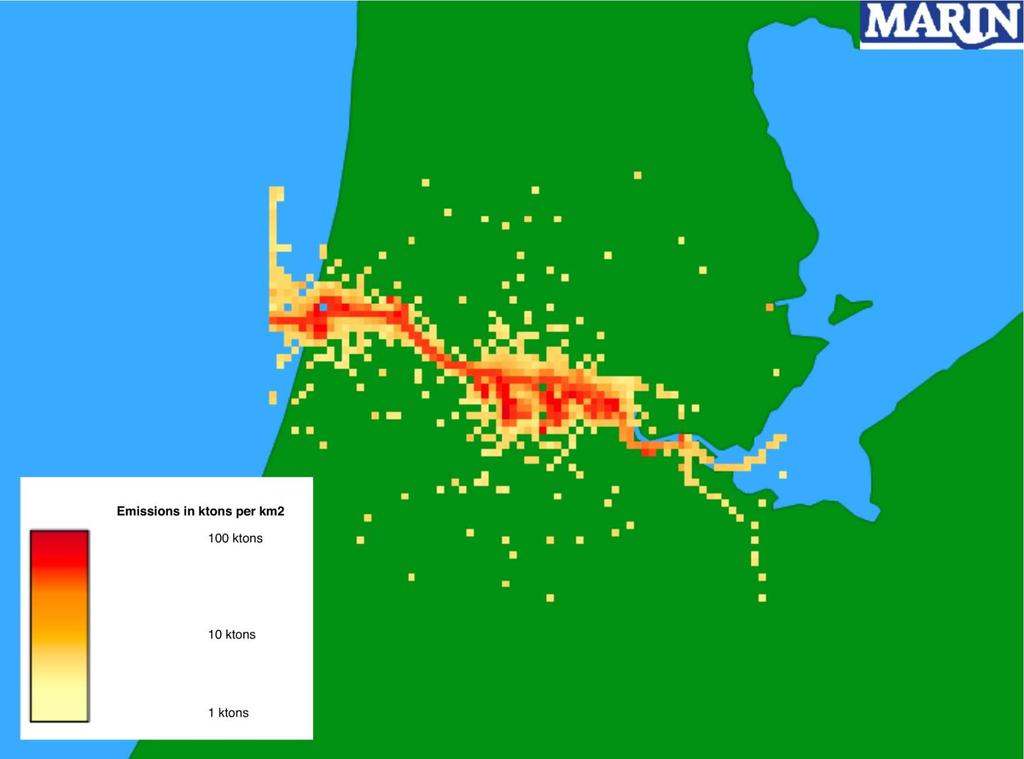 Figure 6-5 CO 2 emissions in the port area of